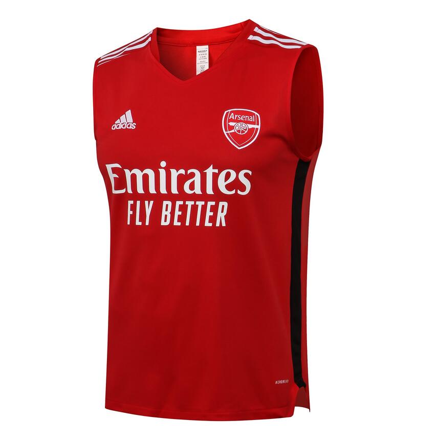 2021/22 Arsenal Red Training Vest Soccer Shirt